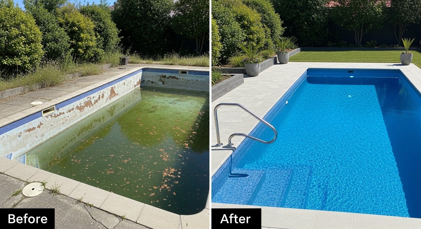 Rough Pool Surface on Feet in Xenia, OH