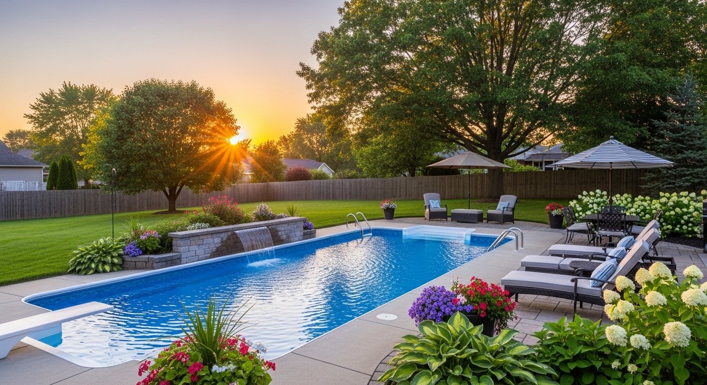 West Carrollton backyard pool photo 1
