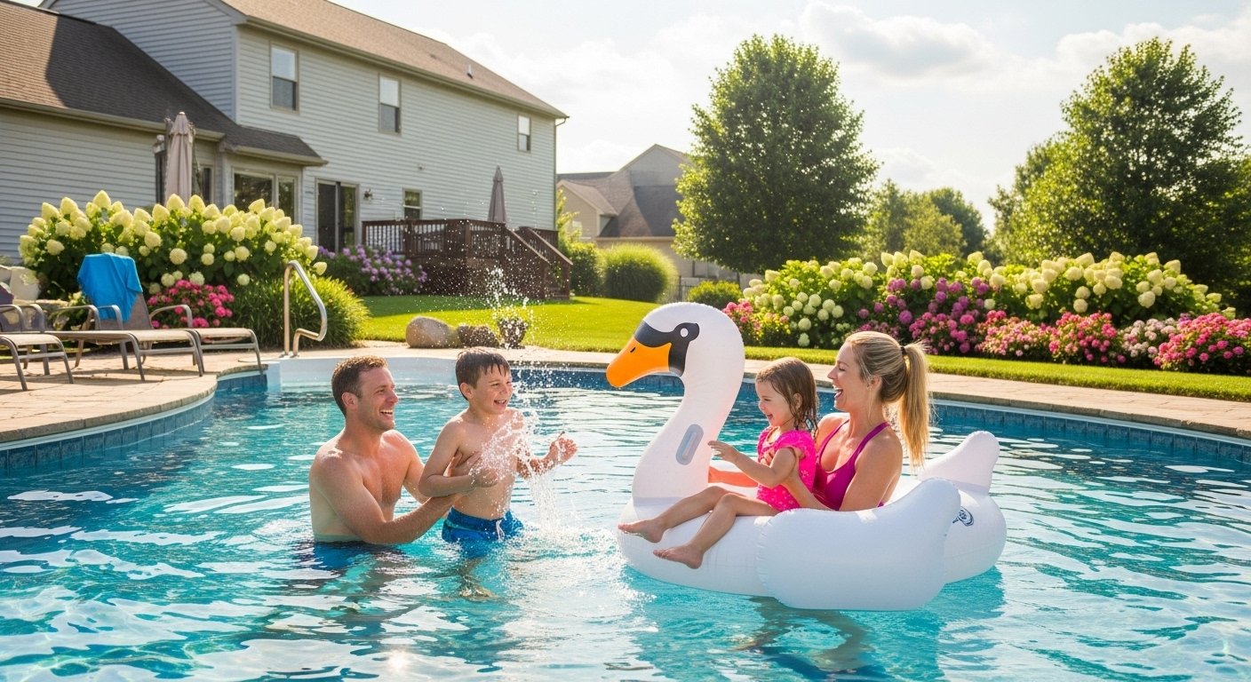 Beavercreek backyard pool photo 1