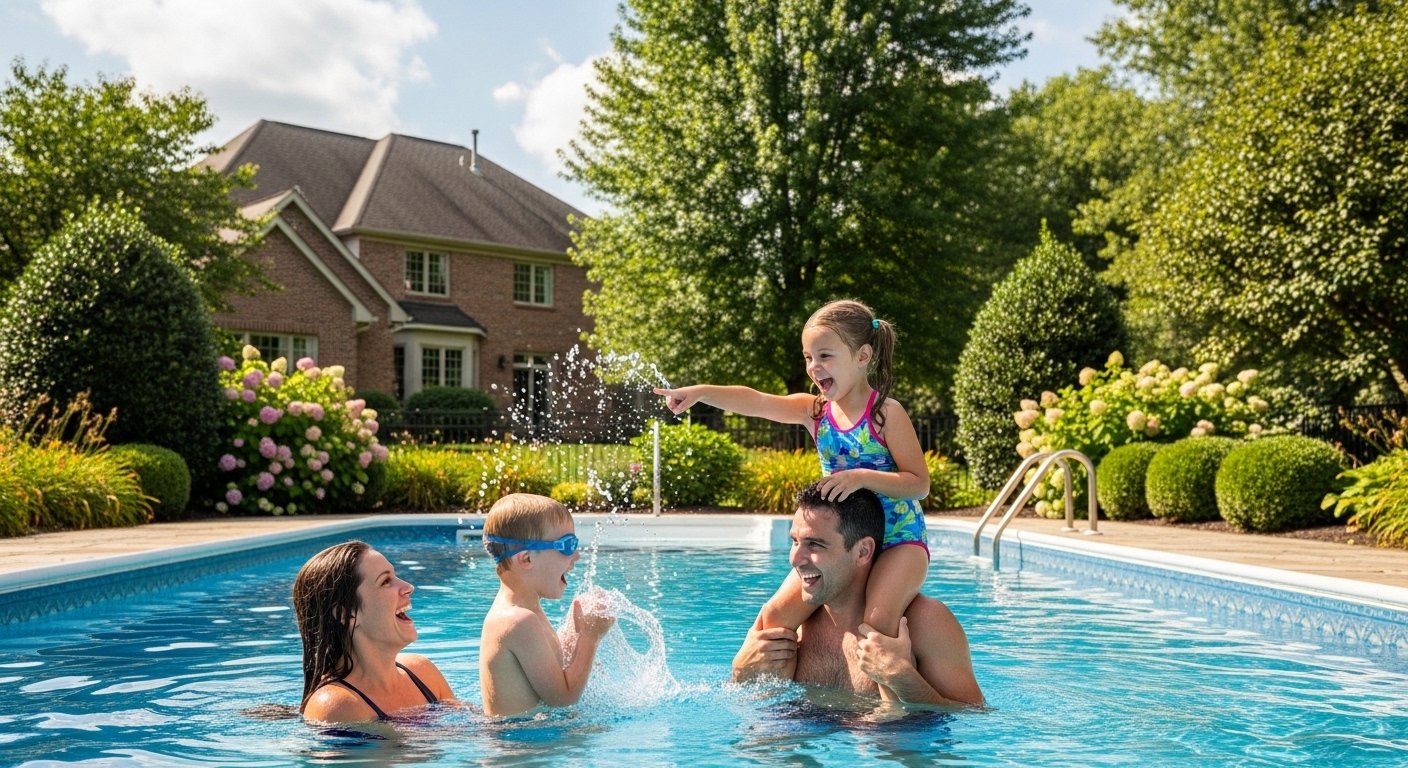 Fairborn backyard pool photo 1
