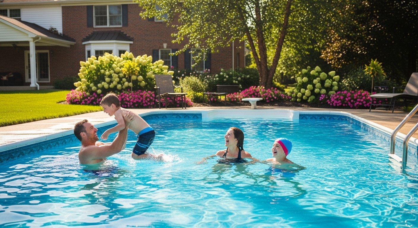 Bellbrook backyard pool photo 1