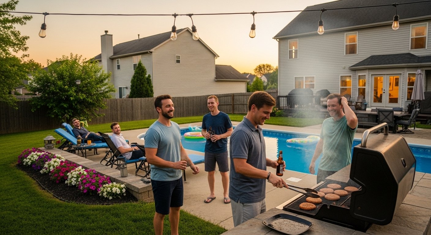 Englewood backyard pool photo 1